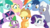 Size: 1191x670 | Tagged: safe, artist:itv-canterlot, applejack, blues, fluttershy, noteworthy, rainbow dash, rarity, royal riff, spike, spring melody, sprinkle medley, twilight sparkle, alicorn, dragon, earth pony, pegasus, pony, unicorn, g4, the mane attraction, female, flying, gasp, hooves on mouth, male, mare, open mouth, shocked, simple background, stallion, transparent background, twilight sparkle (alicorn), vector, wide eyes