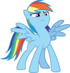 Size: 3000x3134 | Tagged: safe, artist:sollace, edit, rainbow dash, pegasus, pony, daring done?, g4, female, high res, mare, show accurate, solo, vector