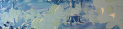 Size: 3728x899 | Tagged: safe, composite screencap, edit, edited screencap, screencap, earth pony, pegasus, pony, unicorn, g1, my little pony 'n friends, the glass princess, bow, glass, magic, nightmare fuel, panorama, ponyland, tail bow, tree, tree stump, vitrification, you know for kids