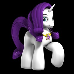 Size: 2500x2500 | Tagged: safe, artist:argos90, rarity, pony, unicorn, g4, 3d, filly (dracco), filly funtasia, high res, jewelry, missing cutie mark, mlp to filly funtasia, solo, style emulation