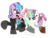 Size: 1032x774 | Tagged: safe, artist:ejlightning007arts, starlight glimmer, sweetie belle, g4, crossover, duel, kylo ren, lightsaber, rey, simple background, star wars, star wars: the force awakens, transparent background, vector, weapon