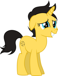 Size: 1004x1312 | Tagged: safe, artist:chipmagnum, oc, oc only, oc:ironsight, pony, unicorn, g4, female, mare, simple background, solo, transparent background