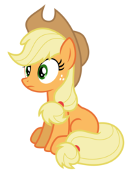 Size: 4880x6500 | Tagged: safe, artist:estories, applejack, earth pony, pony, g4, absurd resolution, female, hat, simple background, solo, transparent background, vector