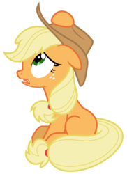 Size: 5208x7152 | Tagged: safe, artist:estories, applejack, earth pony, pony, g4, absurd resolution, female, hat, simple background, solo, transparent background, vector