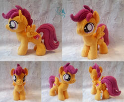 Size: 1280x1058 | Tagged: safe, artist:fire-topaz, scootaloo, pegasus, pony, g4, female, filly, irl, photo, plushie, solo