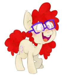 Size: 908x993 | Tagged: safe, artist:angelgashapon, twist, earth pony, pony, g4, blushing, cute, female, filly, open mouth, simple background, solo, transparent background, twistabetes