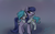 Size: 1280x800 | Tagged: safe, artist:elisdoominika, oc, oc:cosmia nebula, oc:sweet elis, pony, blushing, elisia, hug