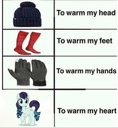 Size: 806x868 | Tagged: safe, artist:luckreza8, coloratura, earth pony, pony, g4, clothes, female, gloves, hat, meme, raised leg, smiling, socks