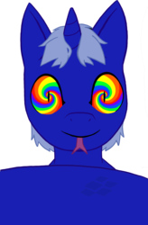 Size: 2583x3937 | Tagged: safe, artist:4grant3d, oc, oc only, oc:lakatusise, lamia, original species, pony, unicorn, coiling, forked tongue, high res, hypnosis, offscreen character, pov, solo, tail, tongue out