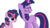 Size: 1280x720 | Tagged: safe, artist:xstormi, twilight sparkle, pony, unicorn, g4, female, magical lesbian spawn, mother and daughter, offspring, parent:pinkie pie, parent:twilight sparkle, parents:twinkie, unicorn twilight