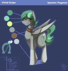 Size: 2000x2100 | Tagged: safe, artist:biepbot, oc, oc only, oc:vivid stripe, pegasus, pony, female, high res, mare, reference sheet, solo