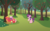 Size: 1540x960 | Tagged: safe, artist:swiftgaiathebrony, big macintosh, cheerilee, sugar belle, earth pony, pony, unicorn, g4, a better ending for cheerilee, a worse ending for sugar belle, apple tree, female, friendzone, implied sugarmac, male, ship:cheerimac, shipping, straight, tree