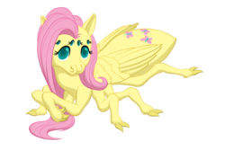 Size: 3000x2000 | Tagged: safe, artist:vasillium, fluttershy, butterfly, monster pony, original species, pegasus, pony, spider, spiderpony, g4, cute, diabetes, female, high res, looking at you, mare, rubbing hooves, shyabetes, simple background, solo, species swap, spidershy, standing, transparent background, wings