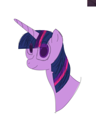 Size: 901x1201 | Tagged: safe, artist:sciencesean, twilight sparkle, pony, g4, bust, eye clipping through hair, female, portrait, simple background, solo, transparent background, vector
