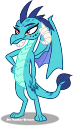 Size: 1856x3230 | Tagged: safe, artist:vector-brony, princess ember, dragon, g4, dragoness, female, sassy, simple background, solo, transparent background