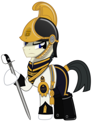 Size: 1024x1357 | Tagged: safe, artist:brony-works, pony, clothes, dragoon, helmet, male, simple background, solo, stallion, sweden, transparent background, uniform, vector