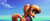 Size: 2100x900 | Tagged: safe, artist:lollipony, sunset shimmer, pony, unicorn, g4, :t, alternate hairstyle, beach, bottomless, butt, clothes, cloud, cute, female, jacket, looking back, mare, ocean, partial nudity, plot, ponytail, shimmerbetes, sky, solo