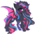 Size: 1024x1012 | Tagged: safe, artist:kirionek, oc, oc only, oc:neon darksky, bat pony, pony, annoyed, bat pony oc, cute, eyeshadow, female, makeup, mare, simple background, solo, sparkles, transparent background