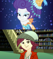Size: 1920x2160 | Tagged: safe, edit, screencap, normal norman, rarity, epic fails, equestria girls, g4, my little pony equestria girls: better together, my little pony equestria girls: summertime shorts, the other side, female, male, normity, shipping, straight