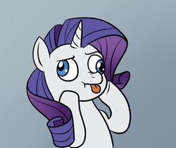 Size: 666x561 | Tagged: safe, rarity, pony, unicorn, g4, derp, female, mare, tongue out