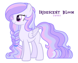 Size: 1989x1609 | Tagged: safe, artist:nightmarye, oc, oc only, oc:iridescent bloon, pegasus, pony, female, magical lesbian spawn, mare, offspring, parent:fluttershy, parent:twilight sparkle, parents:twishy, simple background, solo, transparent background