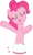 Size: 688x1161 | Tagged: safe, artist:craftybrony, pinkie pie, earth pony, pony, baby cakes, g4, cake, eyes closed, female, food, hoof on chest, mare, open mouth, simple background, solo, transparent background, vector