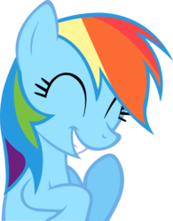 Size: 718x919 | Tagged: safe, artist:artpwny, rainbow dash, pegasus, pony, g4, the mysterious mare do well, cute, dashabetes, eyes closed, female, giggling, mare, simple background, smiling, solo, transparent background, vector