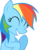 Size: 718x919 | Tagged: safe, artist:artpwny, rainbow dash, pegasus, pony, g4, my little pony: friendship is magic, the mysterious mare do well, cute, dashabetes, eyes closed, female, giggling, mare, simple background, smiling, solo, transparent background, vector