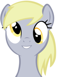 Size: 3152x4241 | Tagged: safe, artist:craftybrony, derpy hooves, pegasus, pony, g4, cute, derp, derpabetes, female, looking at you, mare, simple background, smiling, solo, transparent background, vector