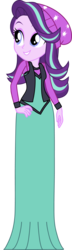 Size: 2912x10067 | Tagged: safe, artist:cartoonmasterv3, starlight glimmer, equestria girls, equestria girls specials, g4, my little pony equestria girls: mirror magic, beanie, clothes, dress, female, hat, long dress, simple background, solo, transparent background