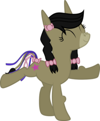Size: 1047x1271 | Tagged: safe, artist:chipmagnum, oc, oc only, oc:dilly dally, donkey, pony, g4, female, simple background, solo, transparent background