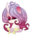 Size: 800x922 | Tagged: safe, artist:crystal-tranquility, oc, oc only, oc:sugar plum fairy, original species, pond pony, bust, eyes closed, female, portrait, simple background, solo, transparent background