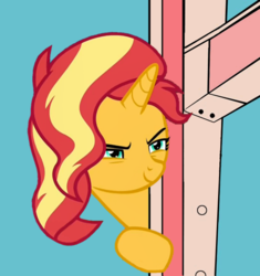 Size: 565x600 | Tagged: safe, sunset shimmer, pony, unicorn, equestria girls, equestria girls series, g4, spring breakdown, spoiler:eqg series (season 2), bad day at cat rock, female, mare, meme, smug, smugset shimmer, solo, that fucking cat, tom and jerry