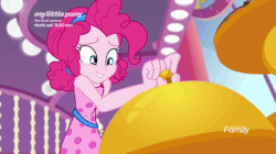 Size: 656x368 | Tagged: safe, screencap, pinkie pie, equestria girls, equestria girls specials, g4, my little pony equestria girls: better together, my little pony equestria girls: spring breakdown, animated, dolly zoom, female, gif, horrified