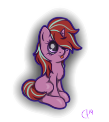Size: 999x1109 | Tagged: safe, artist:luxsimx, oc, oc only, oc:holiday magic, pony, child, female, filly, parent:flaming arrow, parent:sparkly breeze, solo