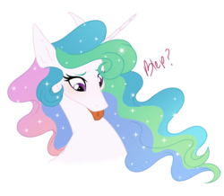 Size: 766x669 | Tagged: safe, artist:sunbutt-worshipper, princess celestia, alicorn, pony, g4, :p, cropped, cute, cutelestia, female, mare, silly, simple background, solo, tongue out, white background
