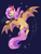 Size: 4500x6000 | Tagged: safe, artist:glitterstar2000, fluttershy, bat pony, pony, g4, absurd resolution, bat ponified, female, flutterbat, mare, open mouth, pixel art, race swap, screech, solo