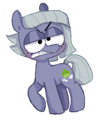 Size: 389x457 | Tagged: safe, artist:pinkiespresent, limestone pie, earth pony, pony, g4, angry, annoyed, female, solo