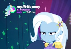 Size: 998x695 | Tagged: safe, screencap, princess celestia, trixie, equestria girls, equestria girls specials, g4, my little pony equestria girls: better together, my little pony equestria girls: spring breakdown, trixie is not amused, unamused
