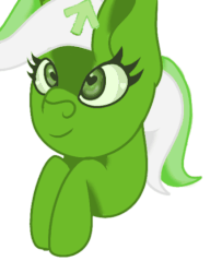 Size: 458x564 | Tagged: safe, artist:aurumnarts, oc, oc only, oc:upvote, pony, unicorn, derpibooru, :p, animated, animation error, blinking, bust, cross-eyed, cute, daaaaaaaaaaaw, derpibooru ponified, female, gif, mare, meta, ponified, silly, silly face, smiling, solo, tongue out, upvote, upvote bait, you stop that