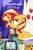 Size: 478x714 | Tagged: safe, screencap, sunset shimmer, pony, unicorn, equestria girls, equestria girls specials, g4, my little pony equestria girls: better together, my little pony equestria girls: spring breakdown, book, candle, crown, cutie map, female, floppy ears, friendship throne, jewelry, lantern, mare, raised hoof, regalia, sitting, solo, thinking, throne