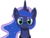 Size: 800x600 | Tagged: safe, artist:zeka10000, princess luna, pony, g4, bust, female, jewelry, lidded eyes, mare, paint, paint.net, png, regalia, simple background, smiling, solo, transparent background