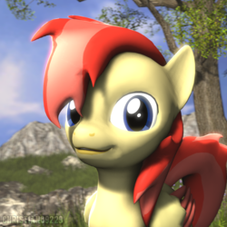Size: 1000x1000 | Tagged: safe, artist:christian69229, oc, oc only, oc:jay mihay, pegasus, pony, 3d, bust, looking at you, male, portrait, solo, source filmmaker, stallion