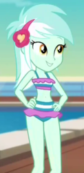 Size: 284x583 | Tagged: safe, screencap, lyra heartstrings, equestria girls, equestria girls specials, g4, my little pony equestria girls: better together, my little pony equestria girls: spring breakdown, belly button, clothes, cropped, cute, lyra heartstrings swimsuit, lyrabetes, midriff, swimsuit