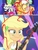 Size: 734x966 | Tagged: safe, edit, screencap, applejack, derpy hooves, flash sentry, fluttershy, lyra heartstrings, rarity, sci-twi, sunset shimmer, twilight sparkle, earth pony, unicorn, equestria girls, equestria girls specials, g4, my little pony equestria girls: better together, my little pony equestria girls: spring breakdown, applejack's hat, cowboy hat, equestria girls ponified, green face, hat, human pony applejack, human pony derpy, human pony fluttershy, human pony rarity, spring breakdown drama, unicorn sci-twi