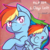 Size: 500x500 | Tagged: safe, artist:kingkero, rainbow dash, pegasus, pony, g4, my little pony: friendship is magic, season 9, blushing, countdown, cute, dashabetes, duality, eye clipping through hair, eyebrows, eyebrows visible through hair, female, filly, filly rainbow dash, hype, mare, season 9 countdown, self ponidox, smiling, younger