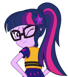 Size: 940x1060 | Tagged: safe, edit, edited screencap, editor:lonely fanboy48, screencap, sci-twi, twilight sparkle, equestria girls, equestria girls specials, g4, my little pony equestria girls: better together, my little pony equestria girls: spring breakdown, adorkable, background removed, cruise outfit, cute, dork, female, geode of empathy, geode of fauna, geode of shielding, geode of super speed, geode of super strength, geode of telekinesis, glasses, lifejacket, looking at you, looking back, looking back at you, magical geodes, not a vector, one eye closed, ponytail, simple background, transparent background, vector, wink