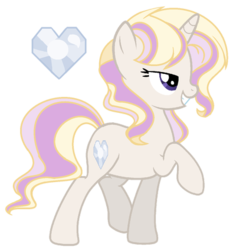 Size: 400x423 | Tagged: safe, artist:catpony13, pony, unicorn, base used, female, mare, offspring, parent:rarity, parent:trenderhoof, parents:trenderity, simple background, solo, transparent background