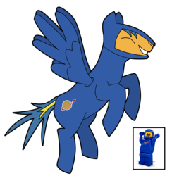 Size: 1986x2038 | Tagged: safe, artist:arcturus-fyre, pony, benny, crossover, lego, ponified, simple background, solo, the lego movie, transparent background