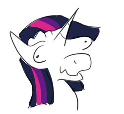 Size: 703x645 | Tagged: safe, twilight sparkle, pony, g4, brainlet, female, mare, solo, wat